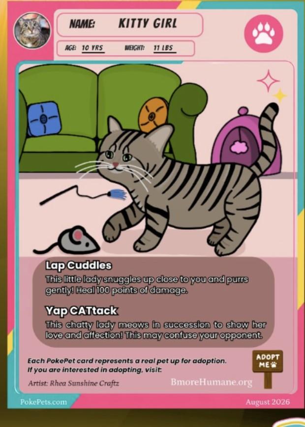Kitty Girl's PokéPets card